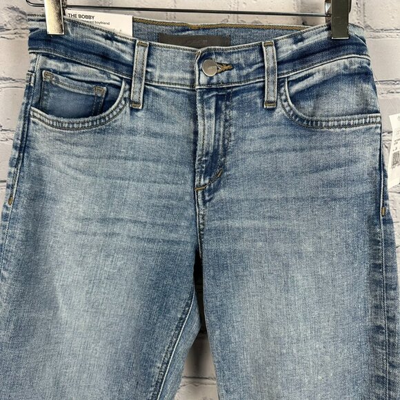 Joe's Women's The Bobby Mid-Rise Tapered Boyfriend Jeans, Size 24, Light Wash - Picture 5 of 12